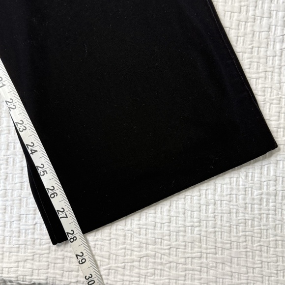 JS Collections Women's Sz 8 Black Velvet Wide Leg Pants Side Zip Edgy Grunge - Picture 10 of 11